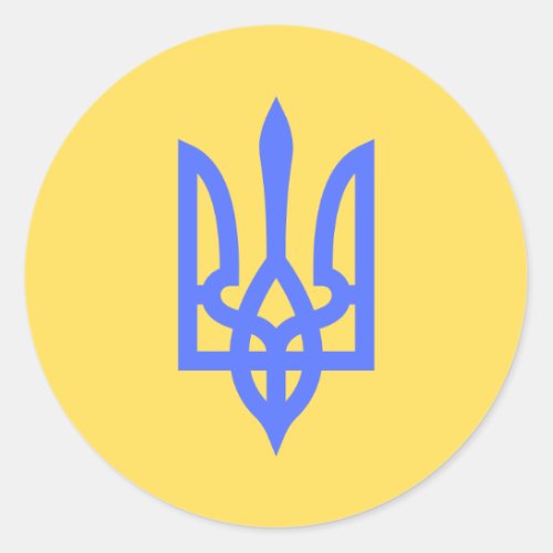 Stand With Ukraine  Trident Sticker