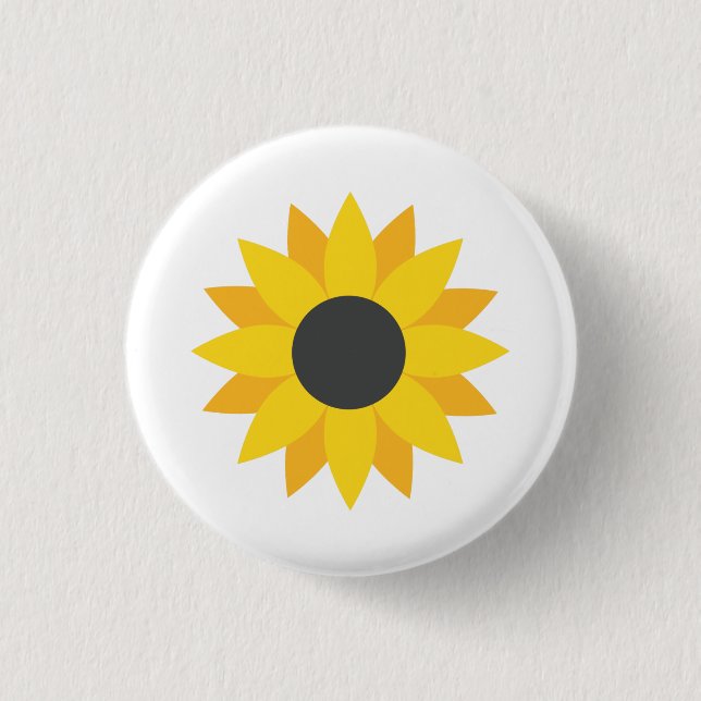 Stand With Ukraine | UA Sunflower Button (Front)