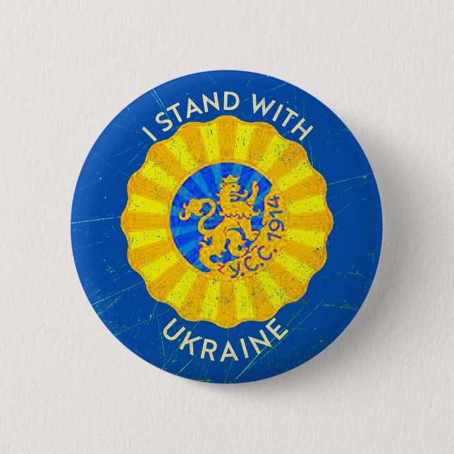 Stand With Ukraine, Ukrainian Sich Rifleman Button (Front)