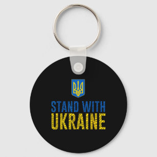 Stand With Ukraine - Ukrainian Strength Keychain