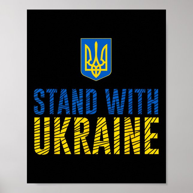 Stand With Ukraine - Ukrainian Strength  Poster (Front)