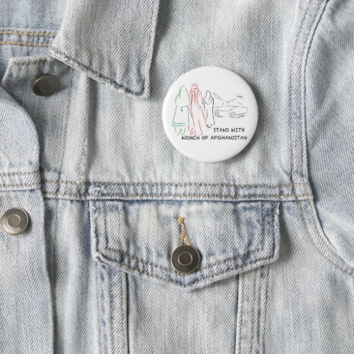 Stand with women of Afghanistan Button