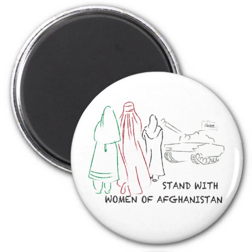 Stand with women of Afghanistan Magnet