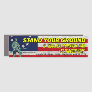 Stand Your Ground Car Magnet