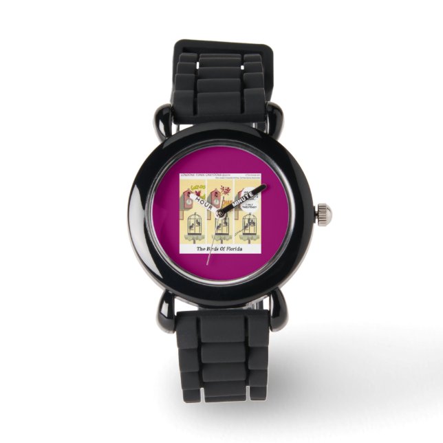 Stand Your Ground Funny Bird With Gun Watch (Front)