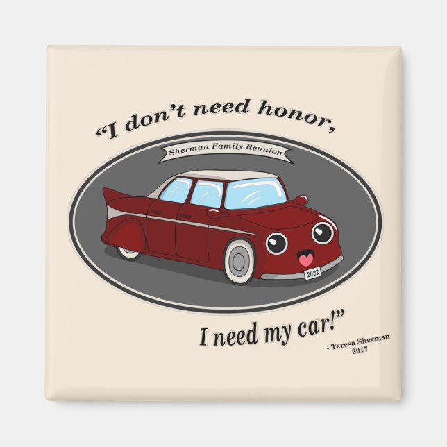 Standard, 2¼ Inch Circle Magnet (Front)