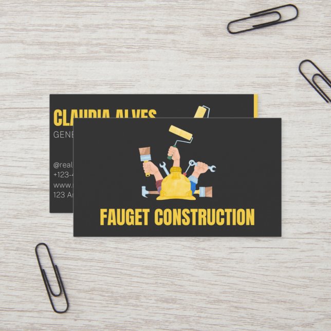 Standard, 3.5" x 2.0" Business Card (Front/Back In Situ)