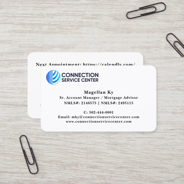 Standard, 3.5" x 2.0" Business Card (Front/Back In Situ)
