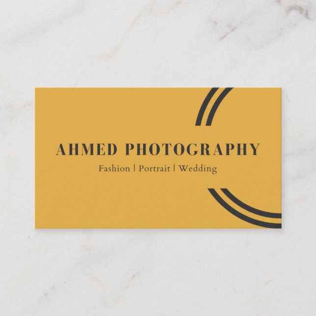 Standard, 3.5" x 2.0" professional Business Card (Front)
