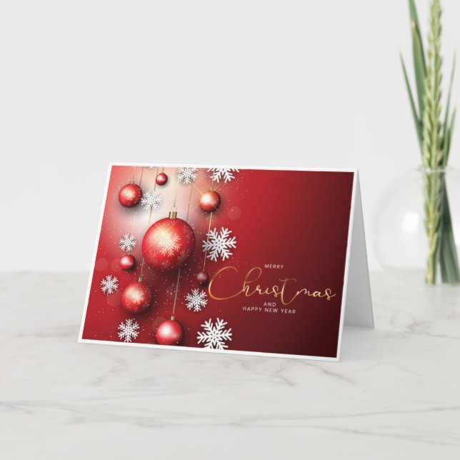 Standard, 5" x 7" Folded Christmas Card (Front)