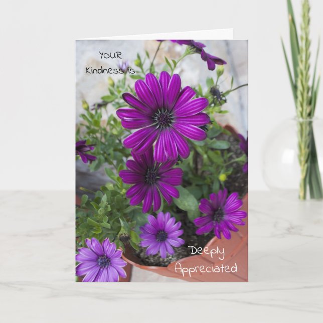 Standard, 5" x 7" Folded Thank You Greeting Card (Front)