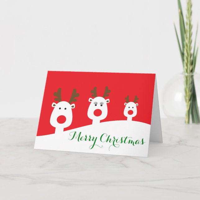Standard (5" x 7"), Standard white envelopes inclu Holiday Card (Front)