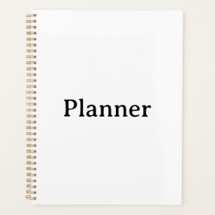 Standard 8.5" x 11" Hard Cover, Gold Spiral  Planner