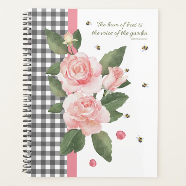 Standard 8.5 x 11 Planner, black spiral Planner (Front)