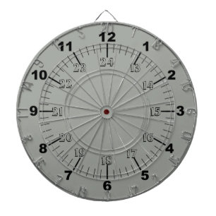 Standard and Military Time Dart Board