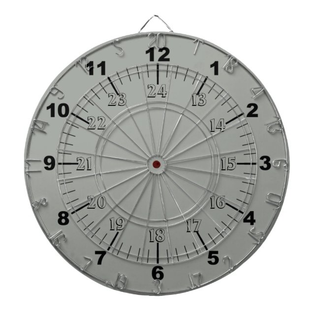 Standard and Military Time Dart Board (Front)