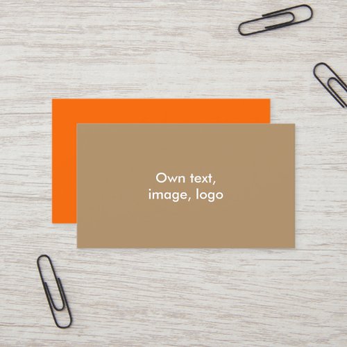 Standard Business Card Gold tone_Orange