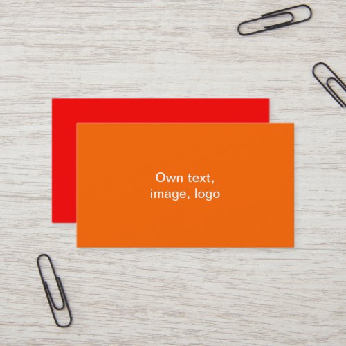 Standard Business Card Orange_Red