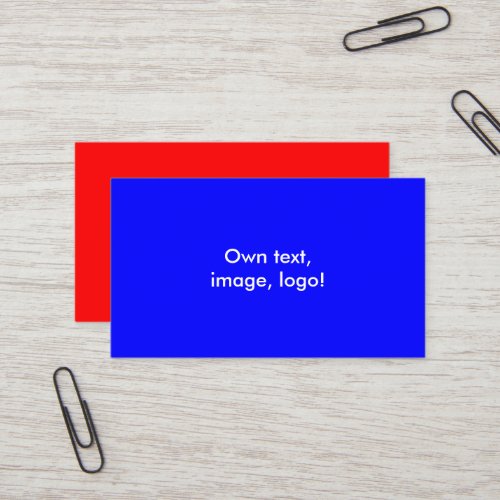 Standard Business Card Royal Blue_Red