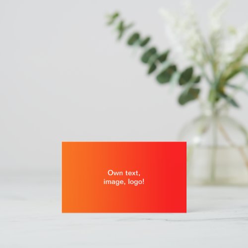 Standard Business Cards Orange_Red