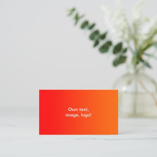 Standard Business Cards Red_Orange