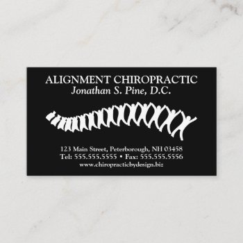 Standard Chiropractic Logo Appointment Cards by chiropracticbydesign at Zazzle