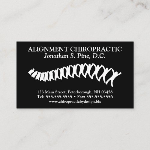 Standard Chiropractic Logo Appointment Cards