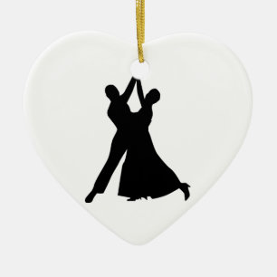 Standard dancing ceramic ornament