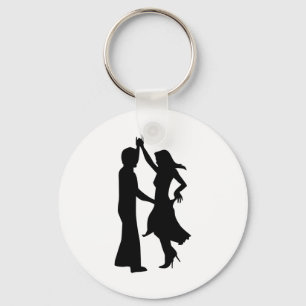 Standard dancing couple keychain