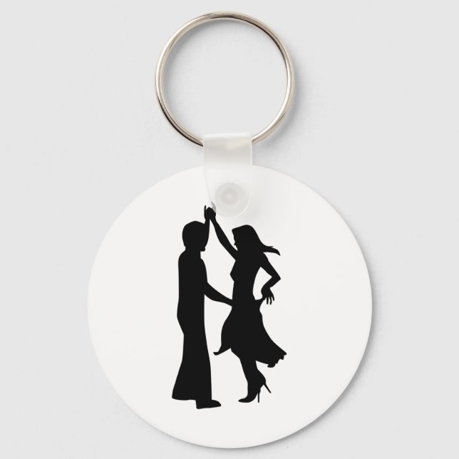 Standard dancing couple keychain (Front)