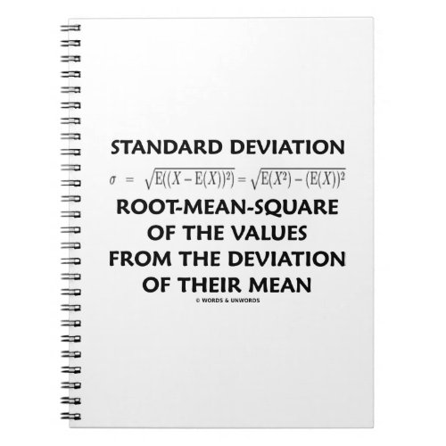 Standard Deviation Root_Mean_Square Of The Values Notebook