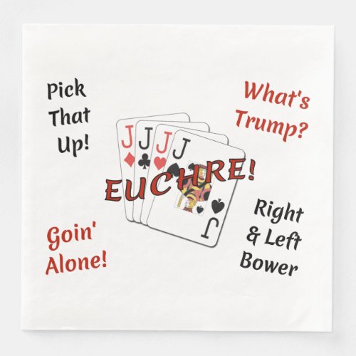 Standard Dinner Paper Napkins _ Euchre