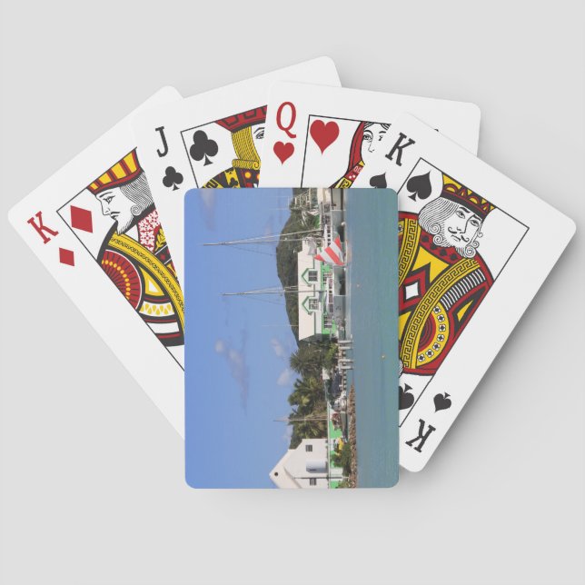 Standard Index Playing Cards Antigua Harbor (Back)