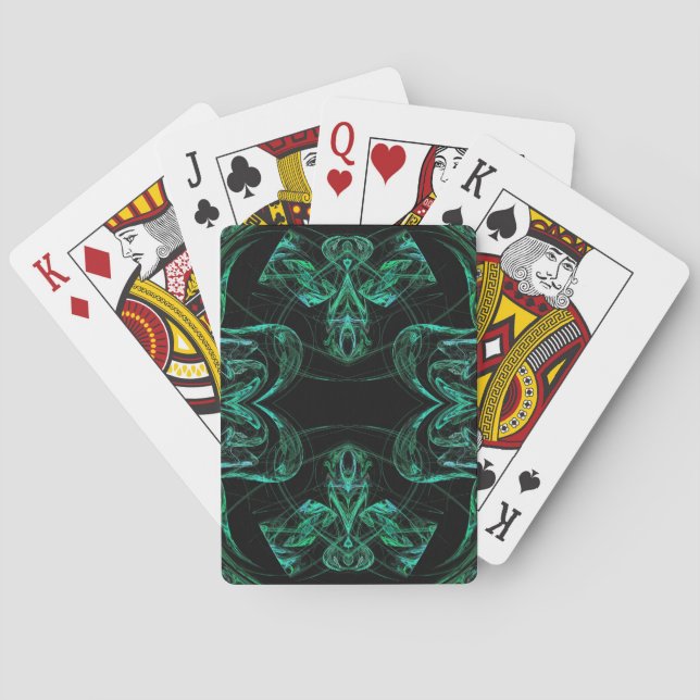 Standard Index Playing Crds Abstract Fractal Desig Poker Cards (Back)