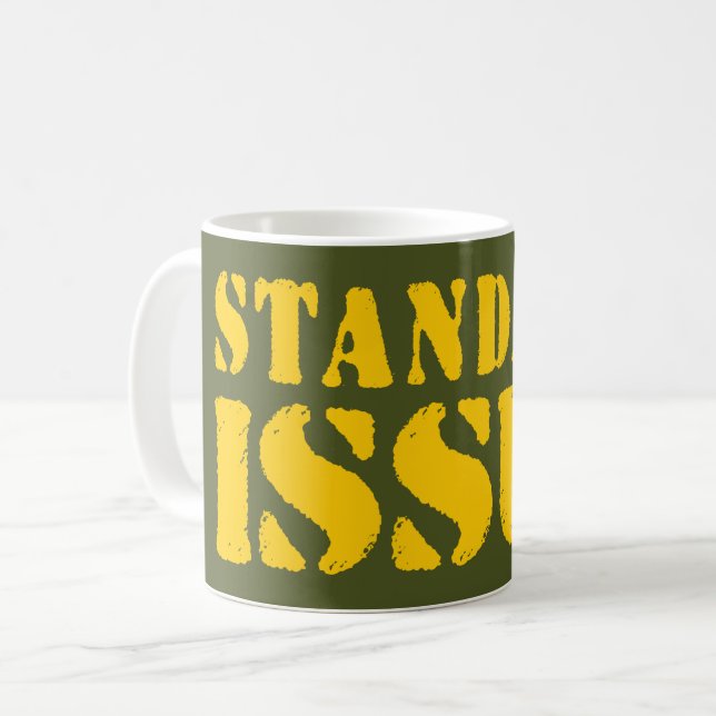 STANDARD ISSUE COFFEE MUG (Front Left)