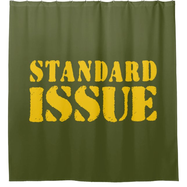 STANDARD ISSUE SHOWER CURTAIN (Front)