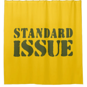 STANDARD ISSUE SHOWER CURTAIN