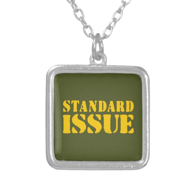 STANDARD ISSUE SILVER PLATED NECKLACE (Front)