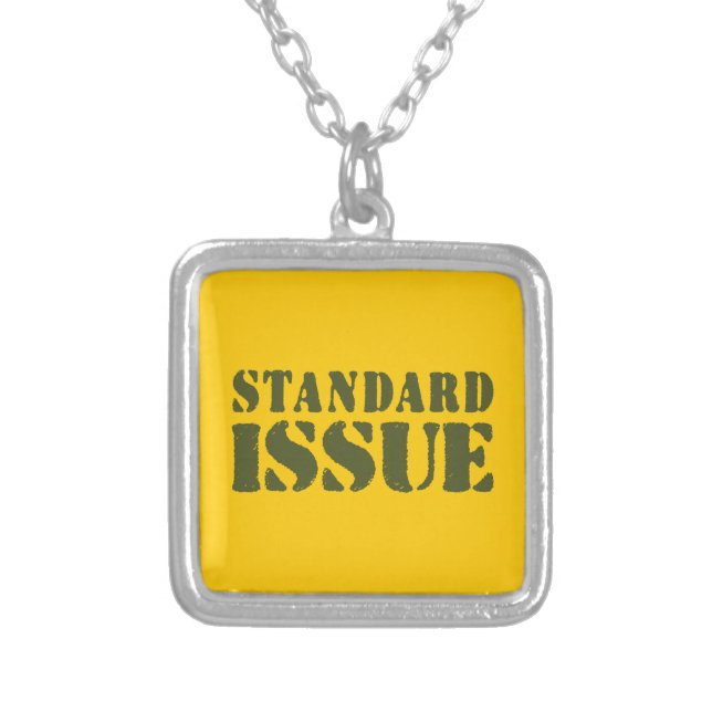 STANDARD ISSUE SILVER PLATED NECKLACE (Front)