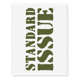 STANDARD ISSUE TEMPORARY TATTOOS