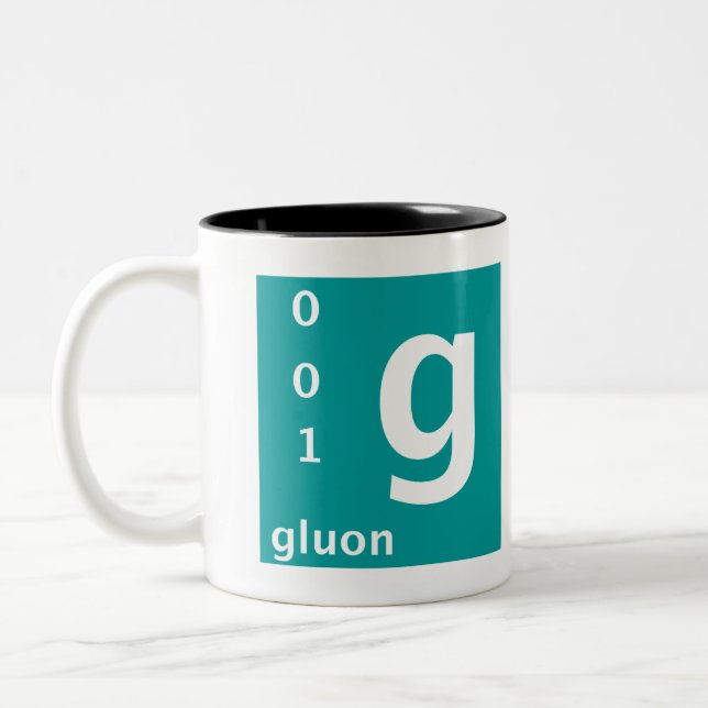 Standard Model (gluon) Two-Tone Coffee Mug (Left)