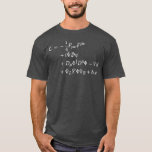 Standard Model Lagrangian Of Particle Physics T-Shirt<br><div class="desc">atom,  formula,  physics teacher,  scientist</div>