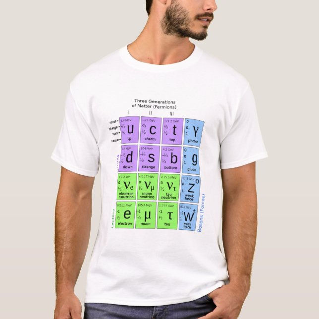 Standard Model Of Elementary Particles T-Shirt (Front)