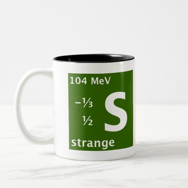 Standard Model (strange quark) Two-Tone Coffee Mug (Left)