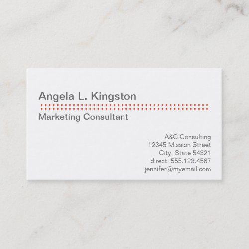Standard modern micro dot cherry red gray custom business card templates