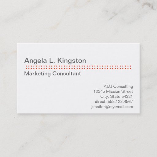 Customizable Standard modern micro dot cherry red gray custom business card templates