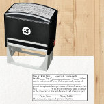 Standard Notary Public Acknowledgement Custom Self-inking Stamp