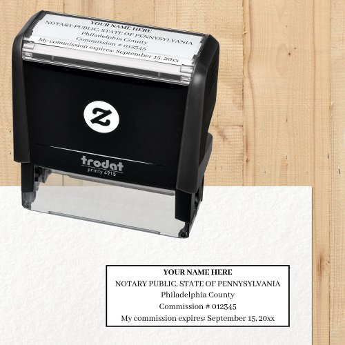 Standard Notary Public Seal Personalized Stamp