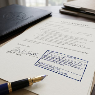 Standard Notary Public Signature Witness Self-inking Stamp