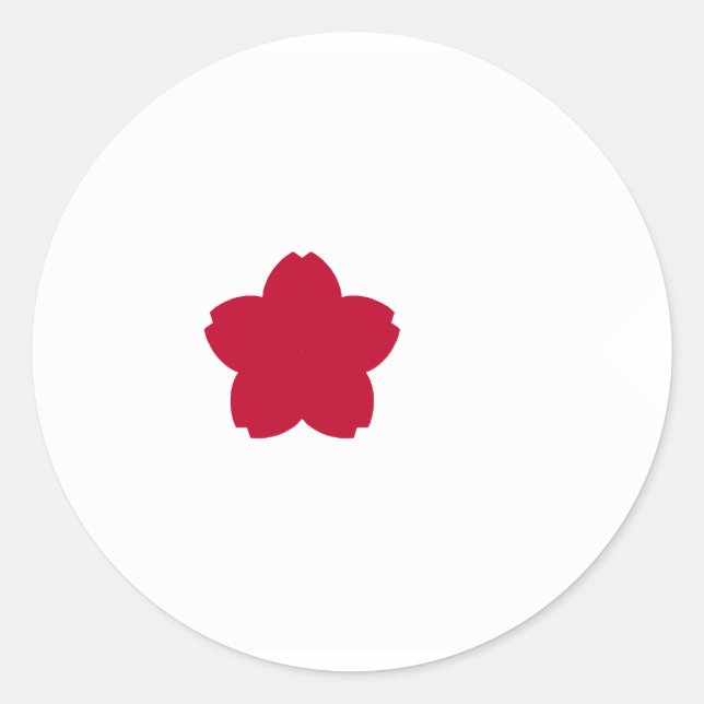 Standard Of Commander, Japan flag Classic Round Sticker (Front)